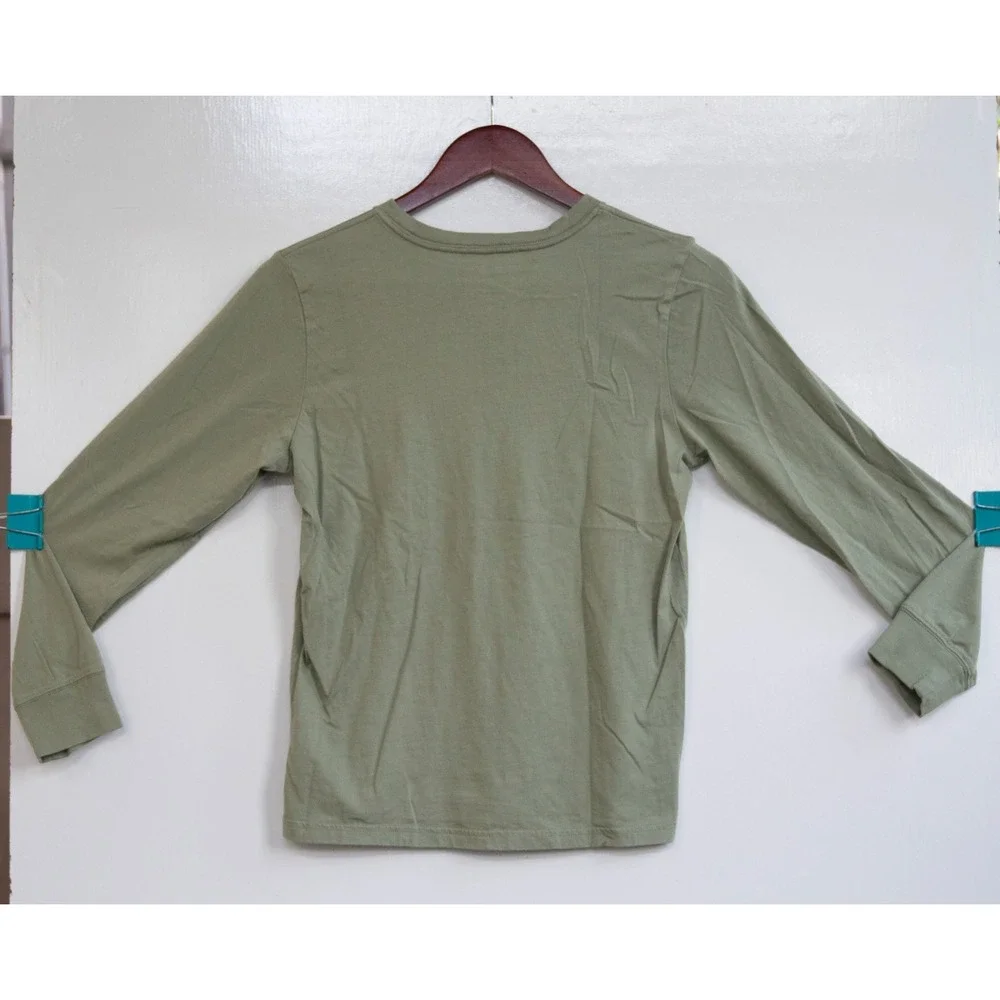 Adidas Boy's Long Sleeve Regular Fit T-Shirt‎ Green Size US 10/12
